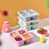 [Llevá 10 Pagá 5] Recipientes Resistentes para Snack de 4 Compartimentos con Tapa Antifugas